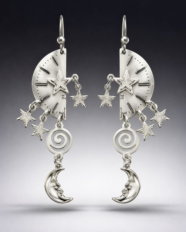 Silver Halftime French Hook Earrings Silver Halftime French Hook Earrings