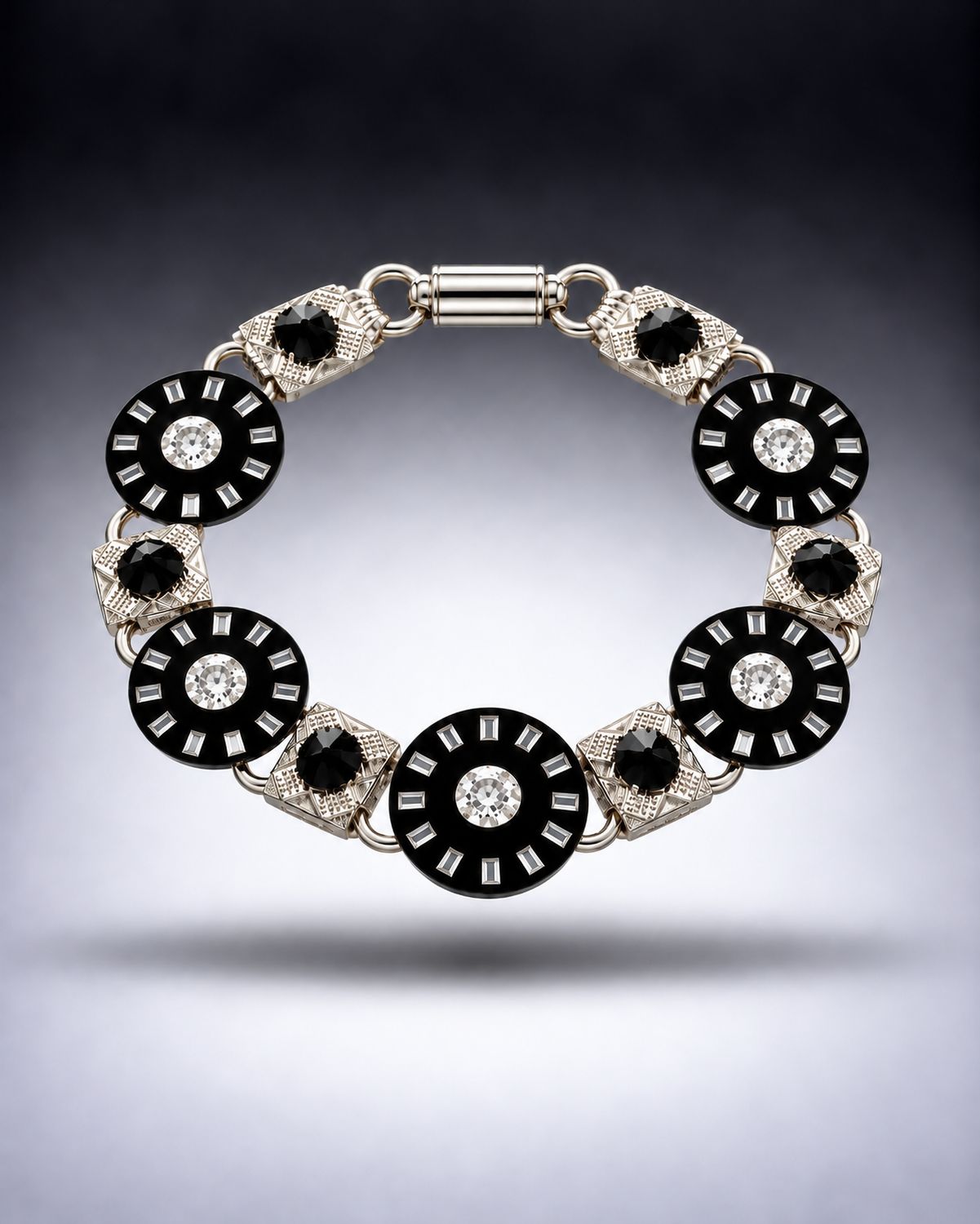 Art Deco Black Bracelet