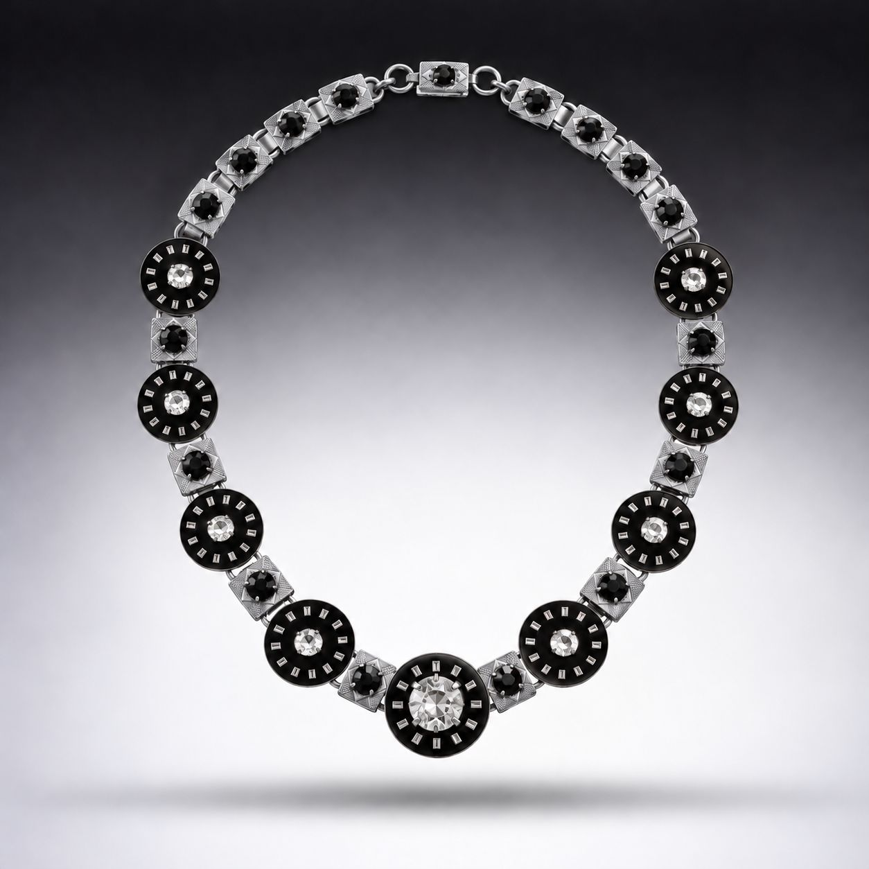 Black and Silver Necklace