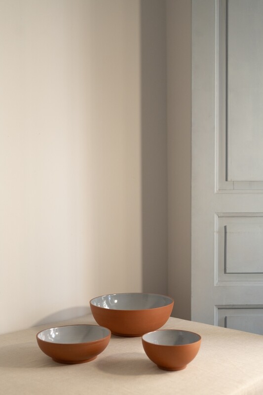 GRAY SOUP BOWL