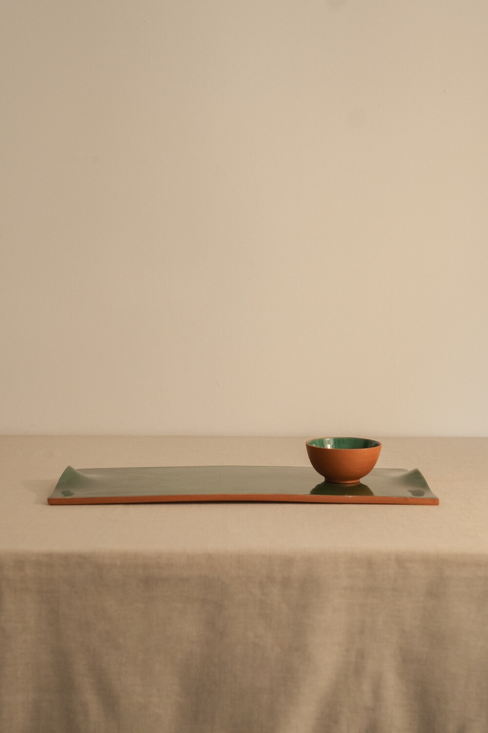 GREEN LONG TRAY