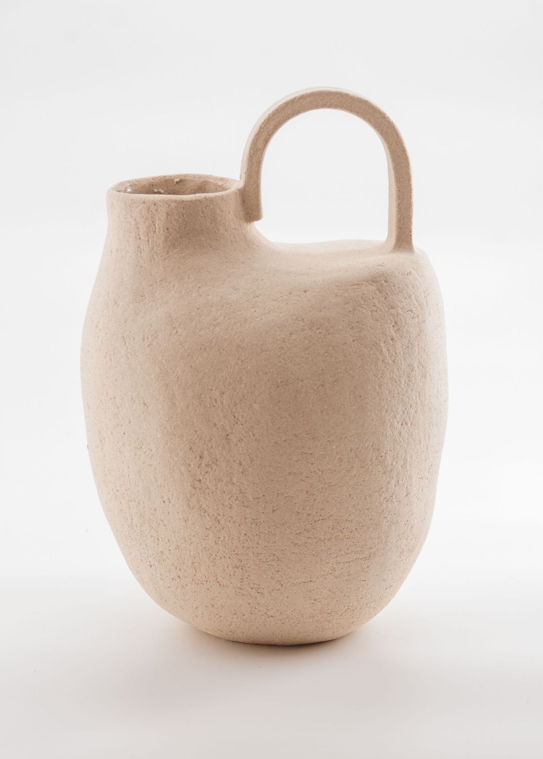 WHITE BOTTLE VASE