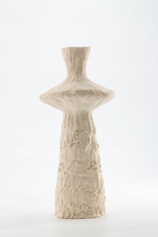 SCULPTURAL STONEWARE VASE BY ASTERISQUE
