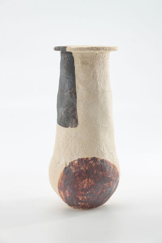 SCULPTURAL STONEWARE  VASE BY ASTERISQUE