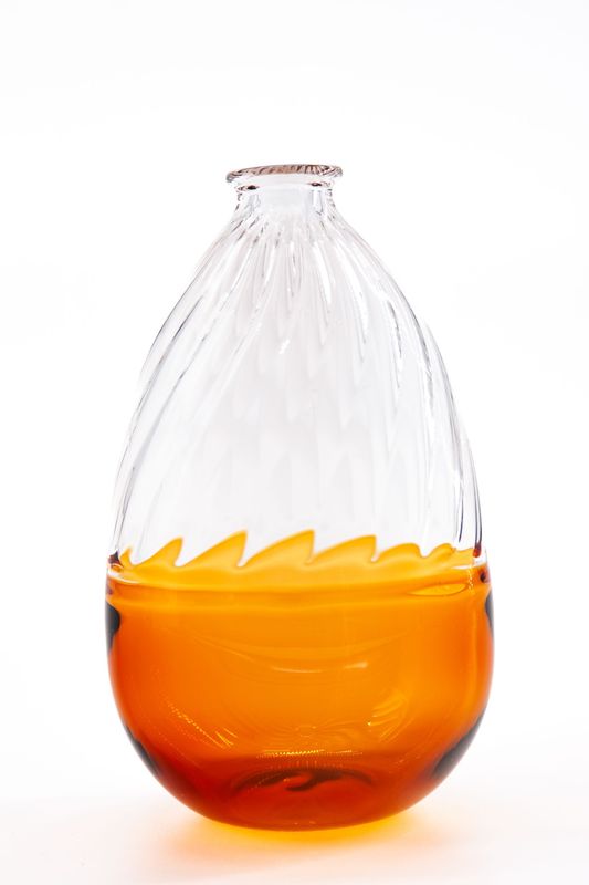 SMALL HAND-BLOWN GLASS VASE BY ALEX AÑÓ