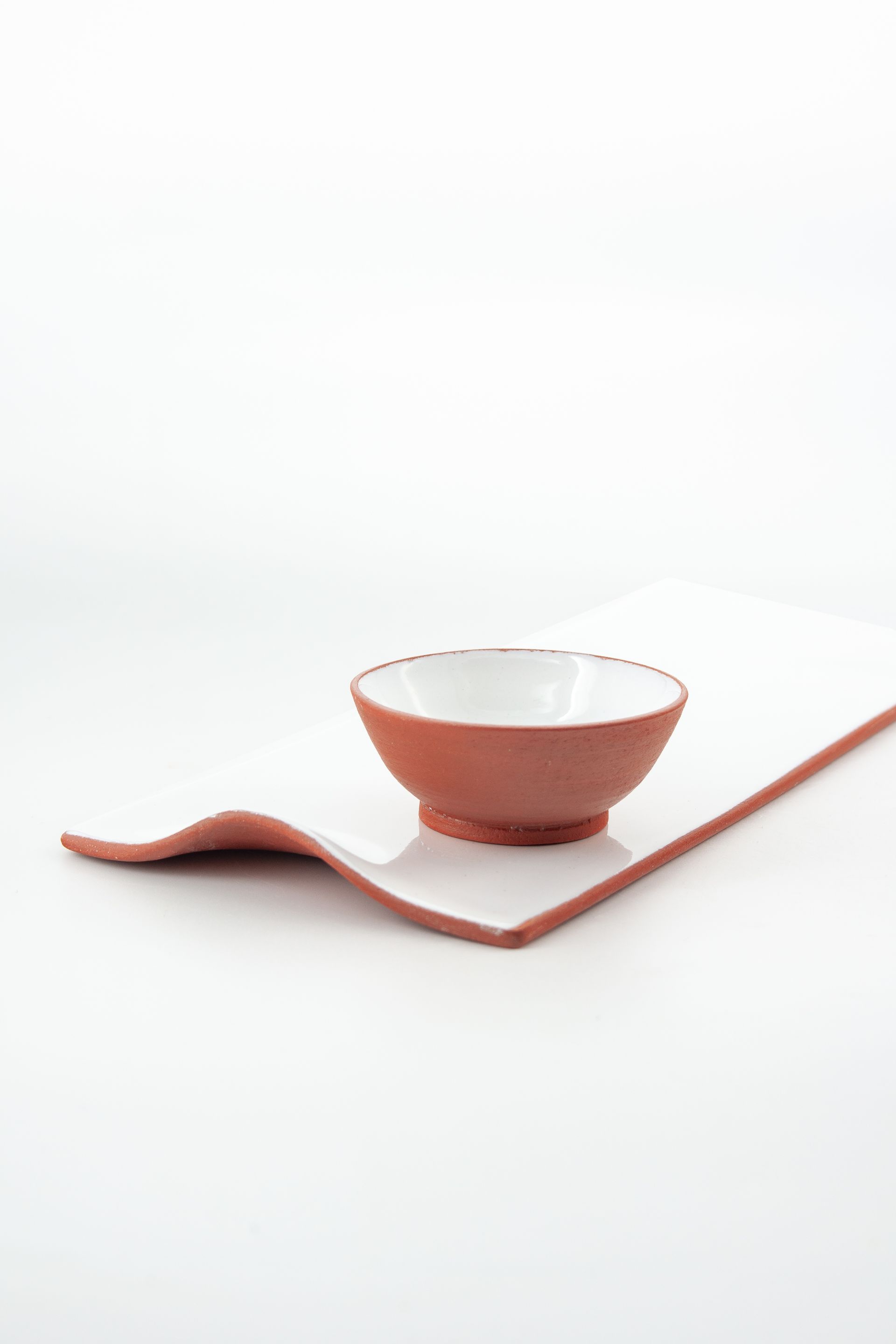 WHITE SUSHI TRAY BOWL BY CERÁMICAS MUNDET