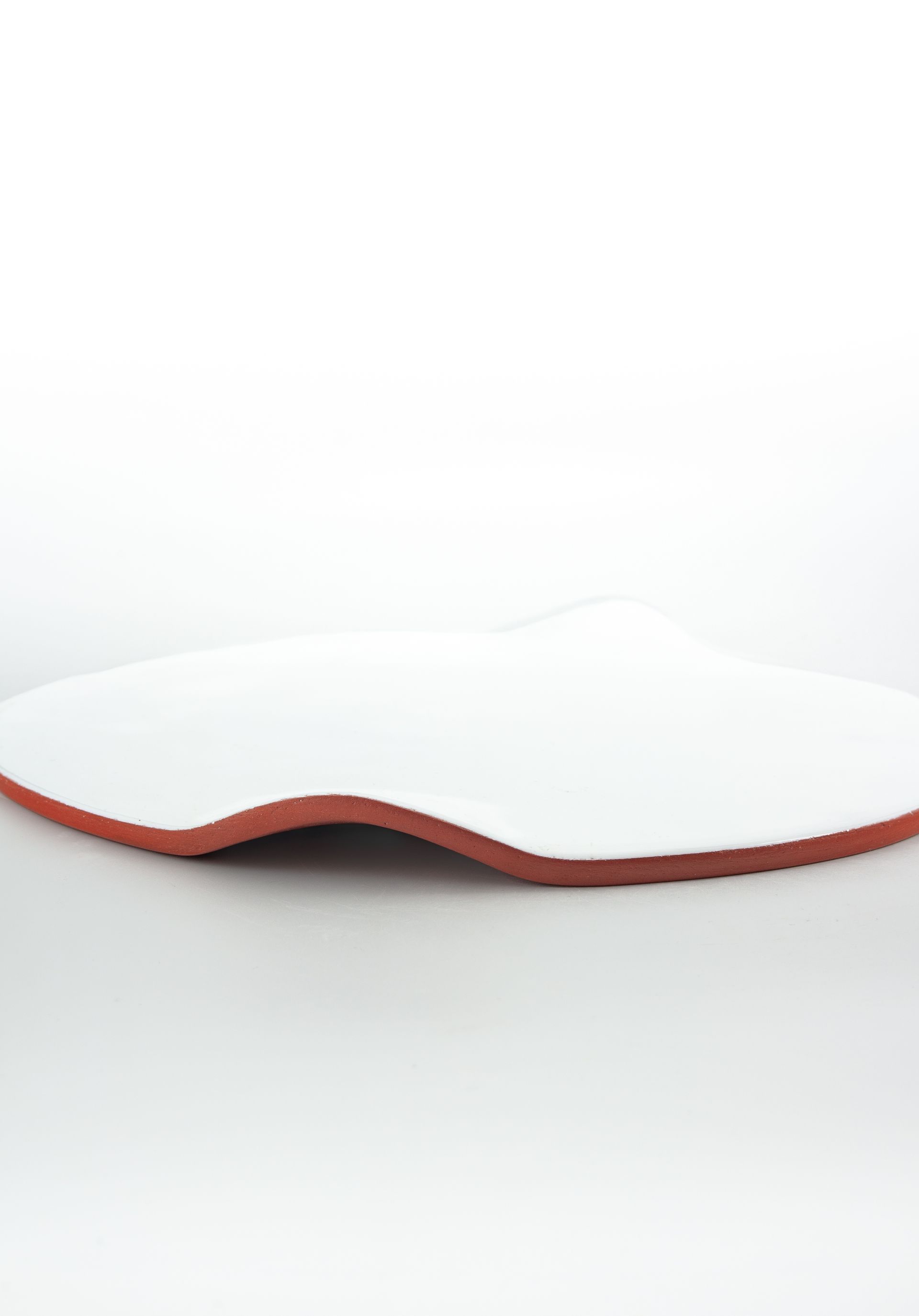 WHITE ROUND TRAY BOWL BY CERÁMICAS MUNDET