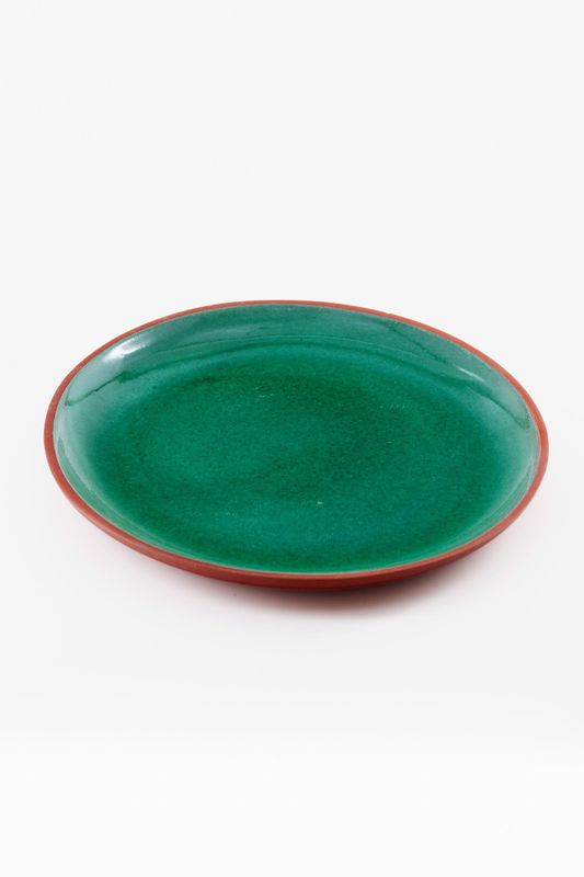 GREEN DINNER PLATE BY CERÁMICAS MUNDET