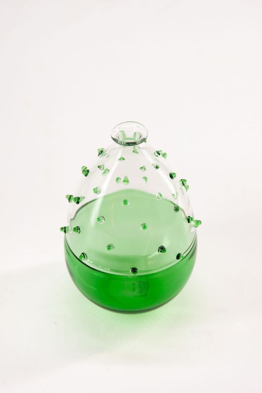SMALL HAND-BLOWN GLASS VASE BY ALEX AÑÓ