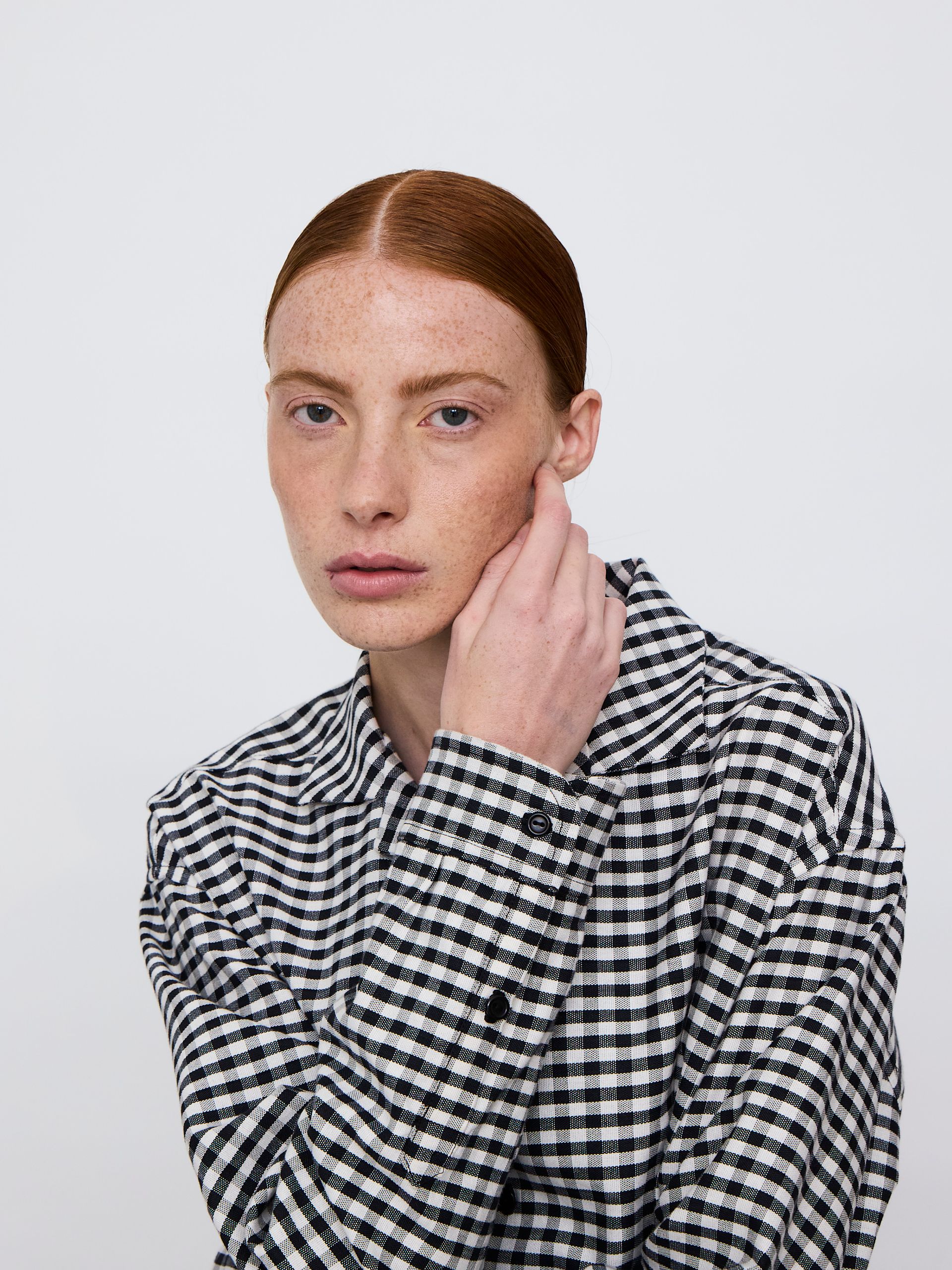 LAPEL-COLLAR COTTON SHIRT