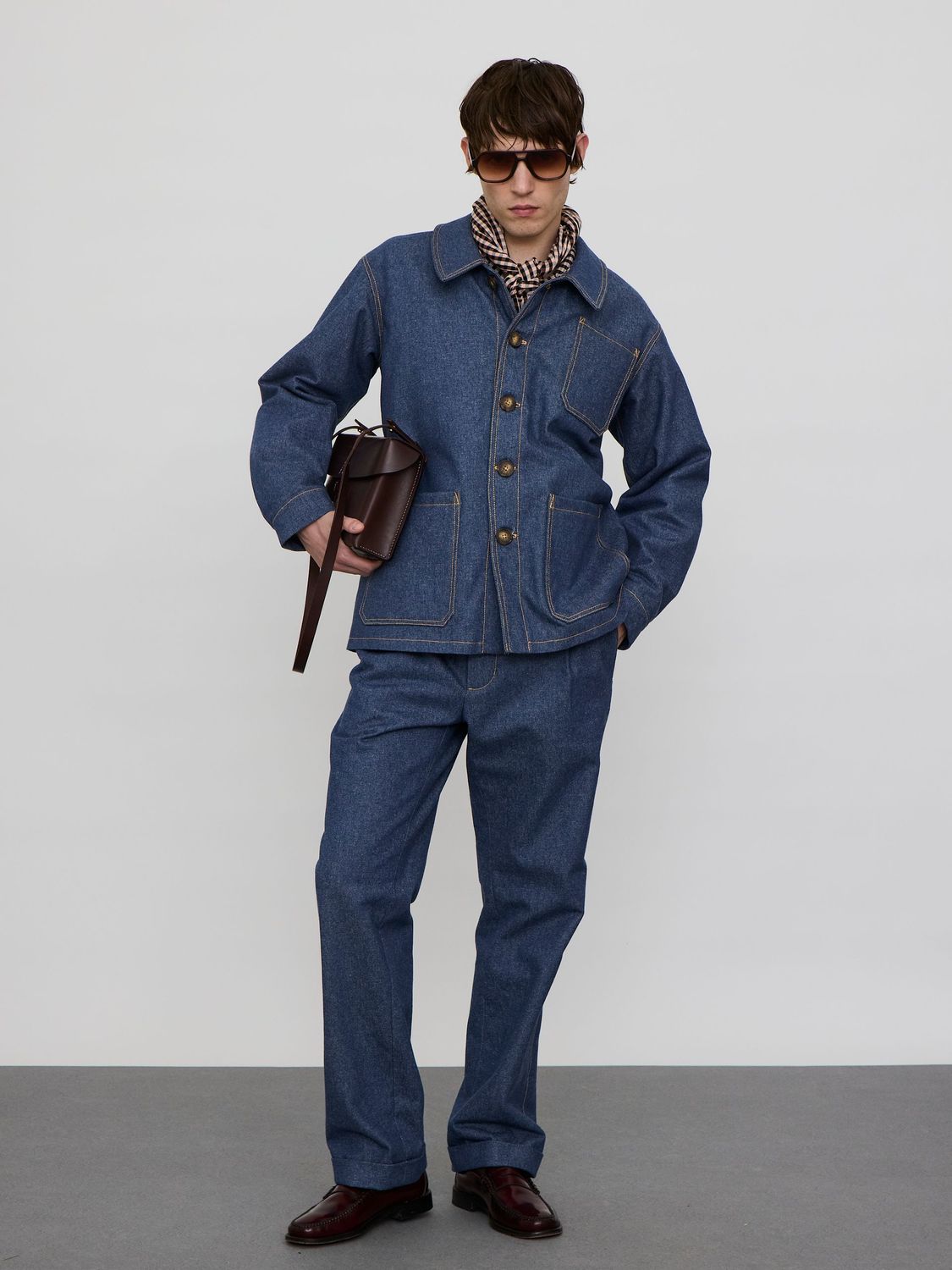 DENIM TROUSERS
