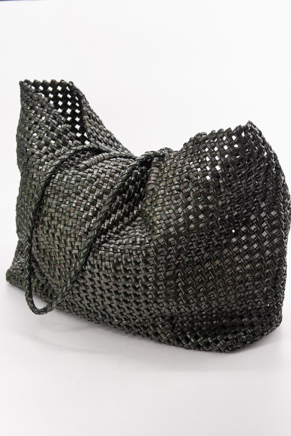 LEATHER NEST BAG GREEN LEATHER NEST BAG GREEN