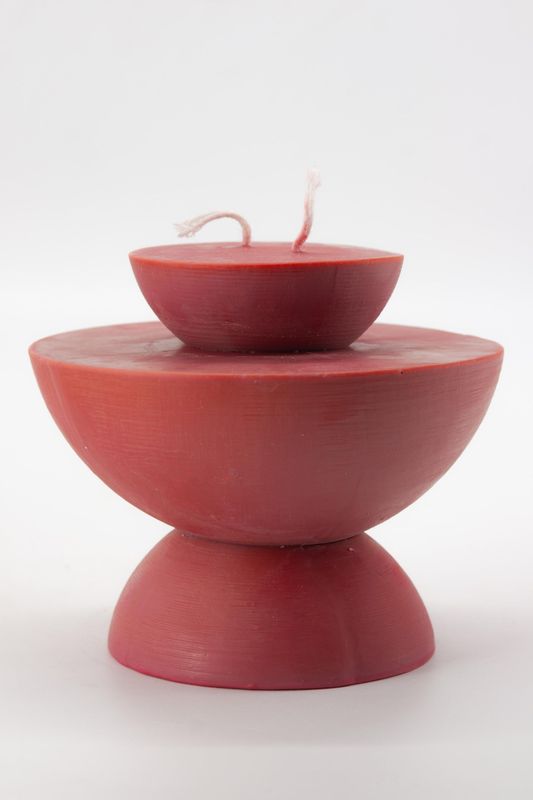 BURGUNDY CANDLE BY PAMPA STUDIO