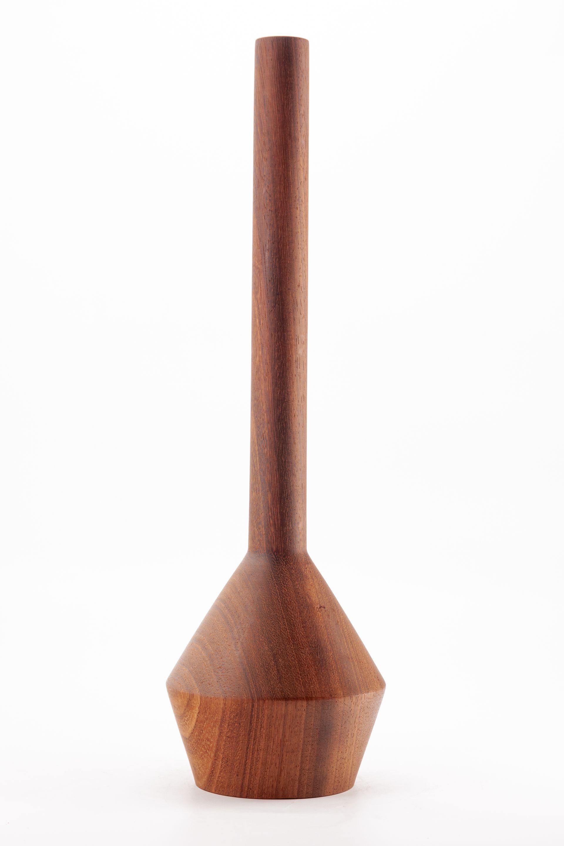 IROKO WOOD VASE BY PABLO YUBERO