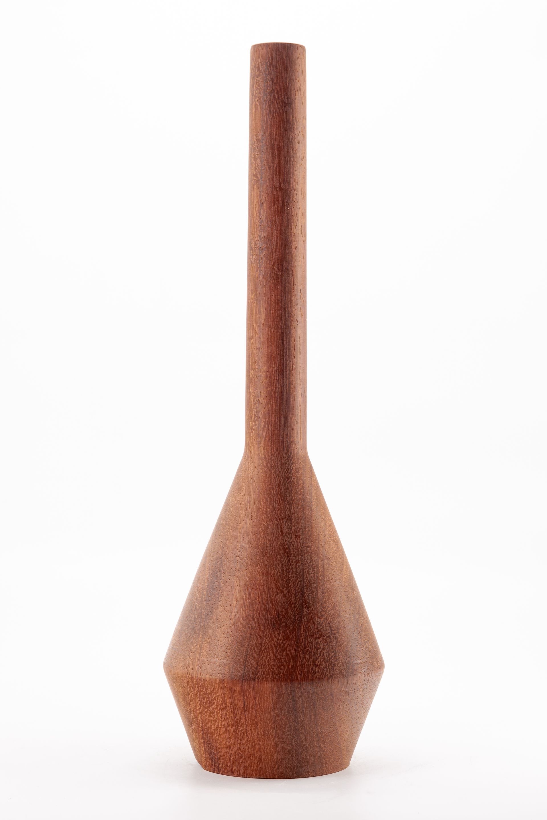 IROKO WOOD VASE BY PABLO YUBERO