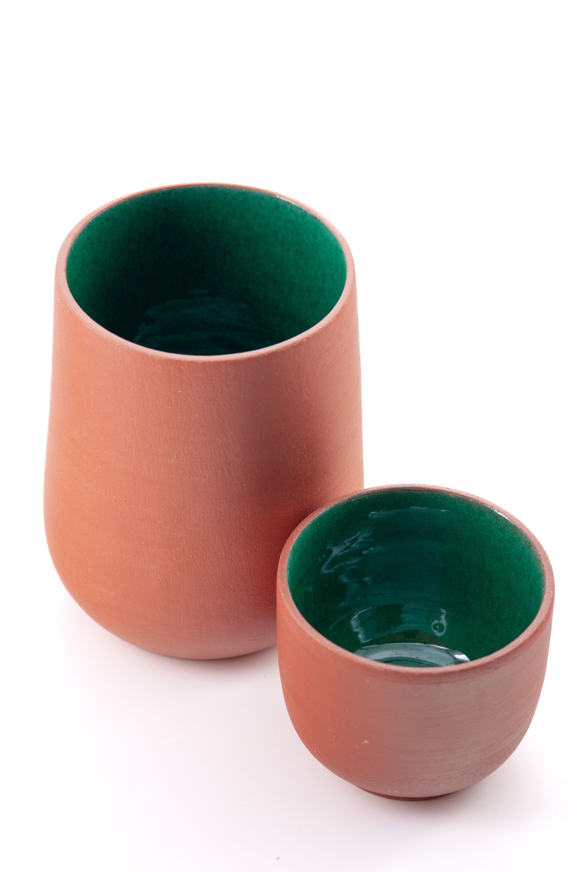 GREEN SMALL GLASS BY CERÁMICAS MUNDET