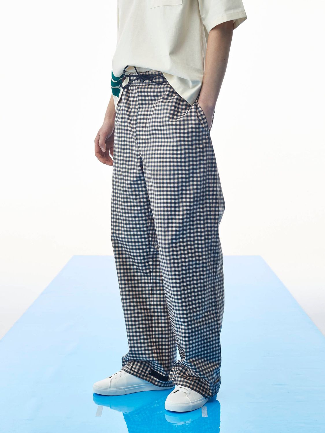 FARCELL COTTON LAMINATED TROUSER