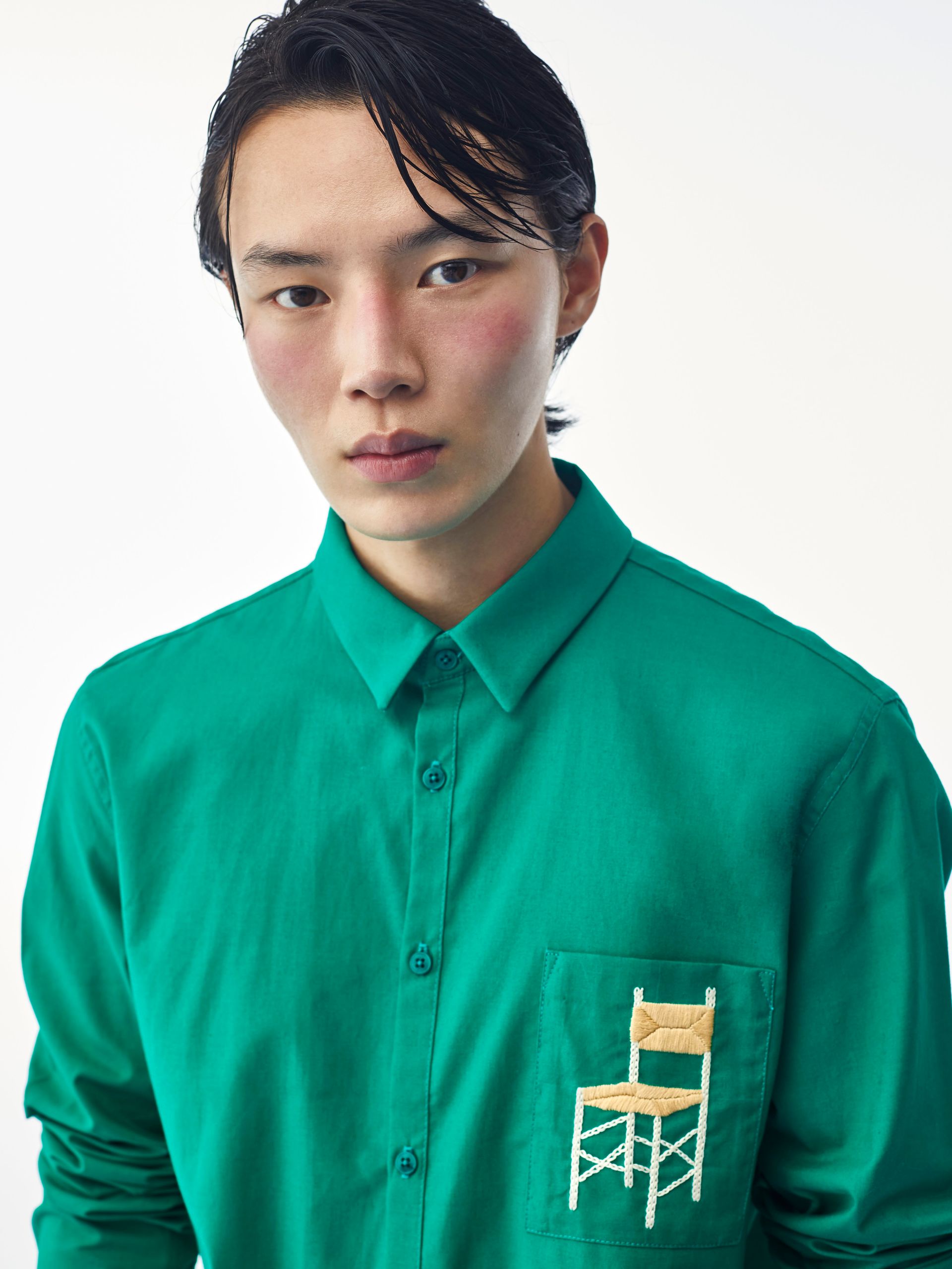COTTON EMBROIDED SHIRT