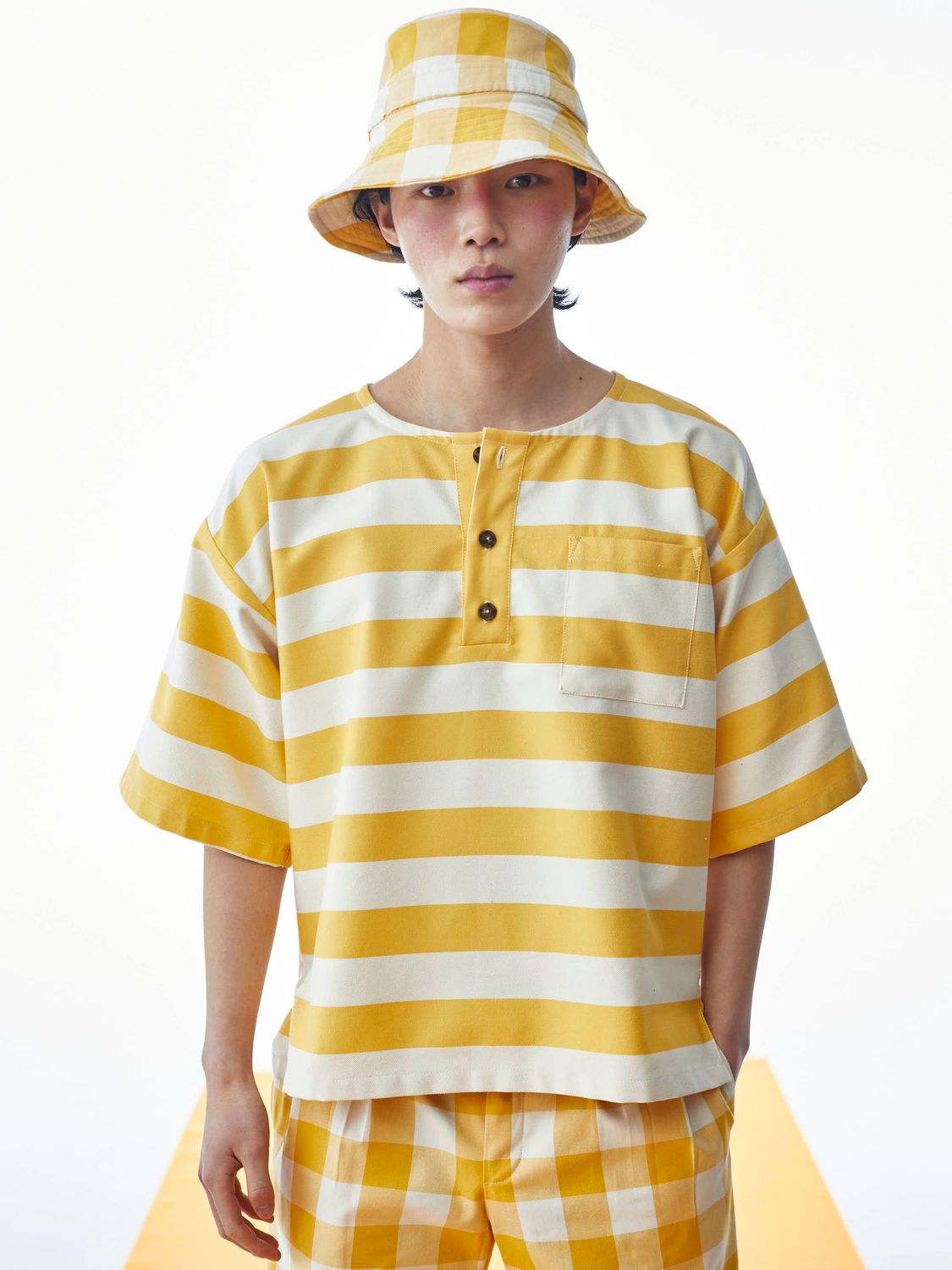 STRIPED HENLEY SHIRT