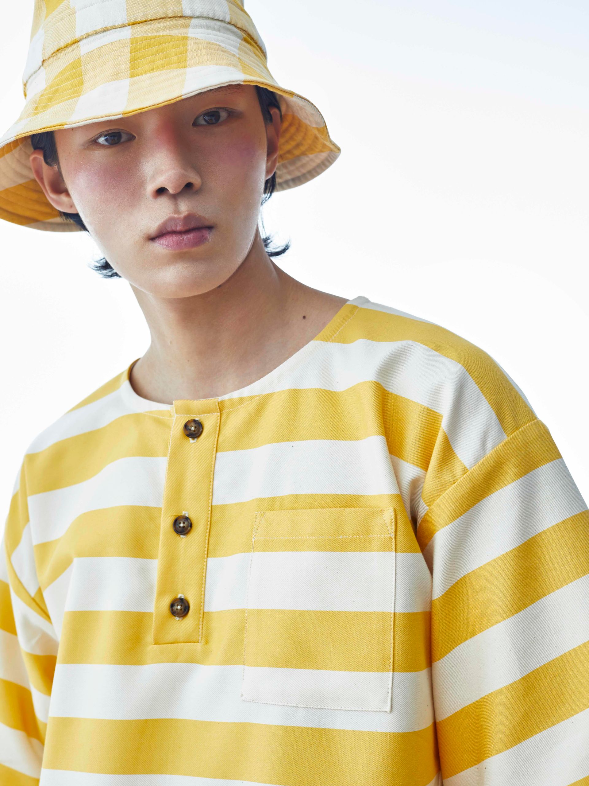 STRIPED HENLEY SHIRT