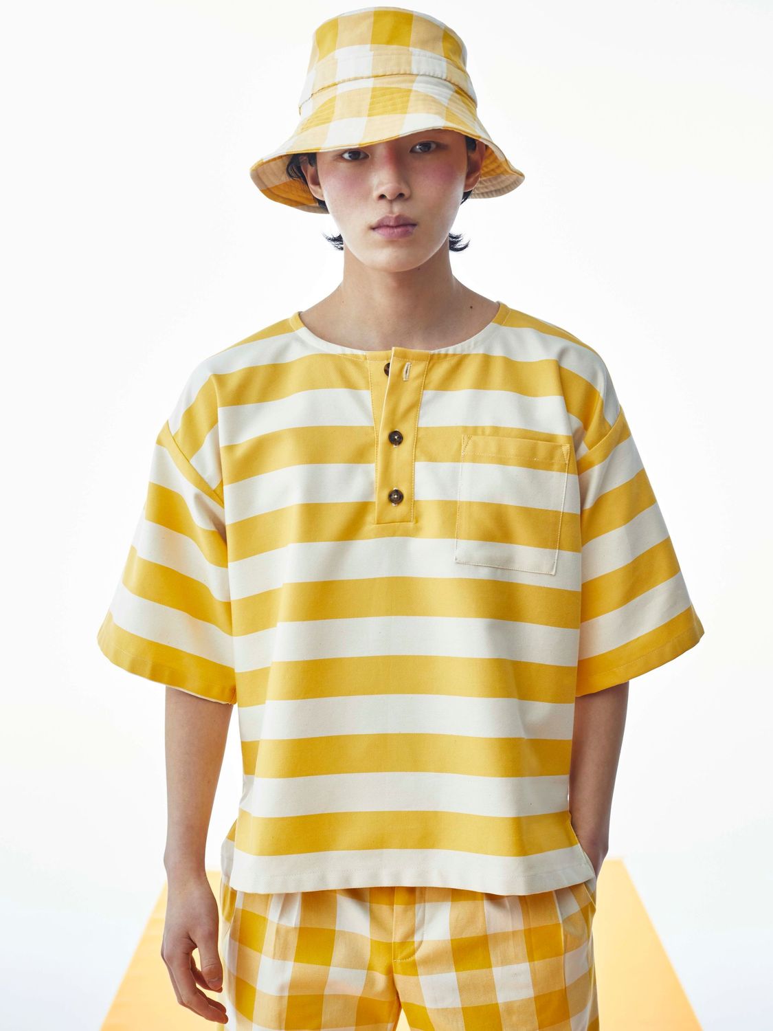 STRIPED HENLEY SHIRT