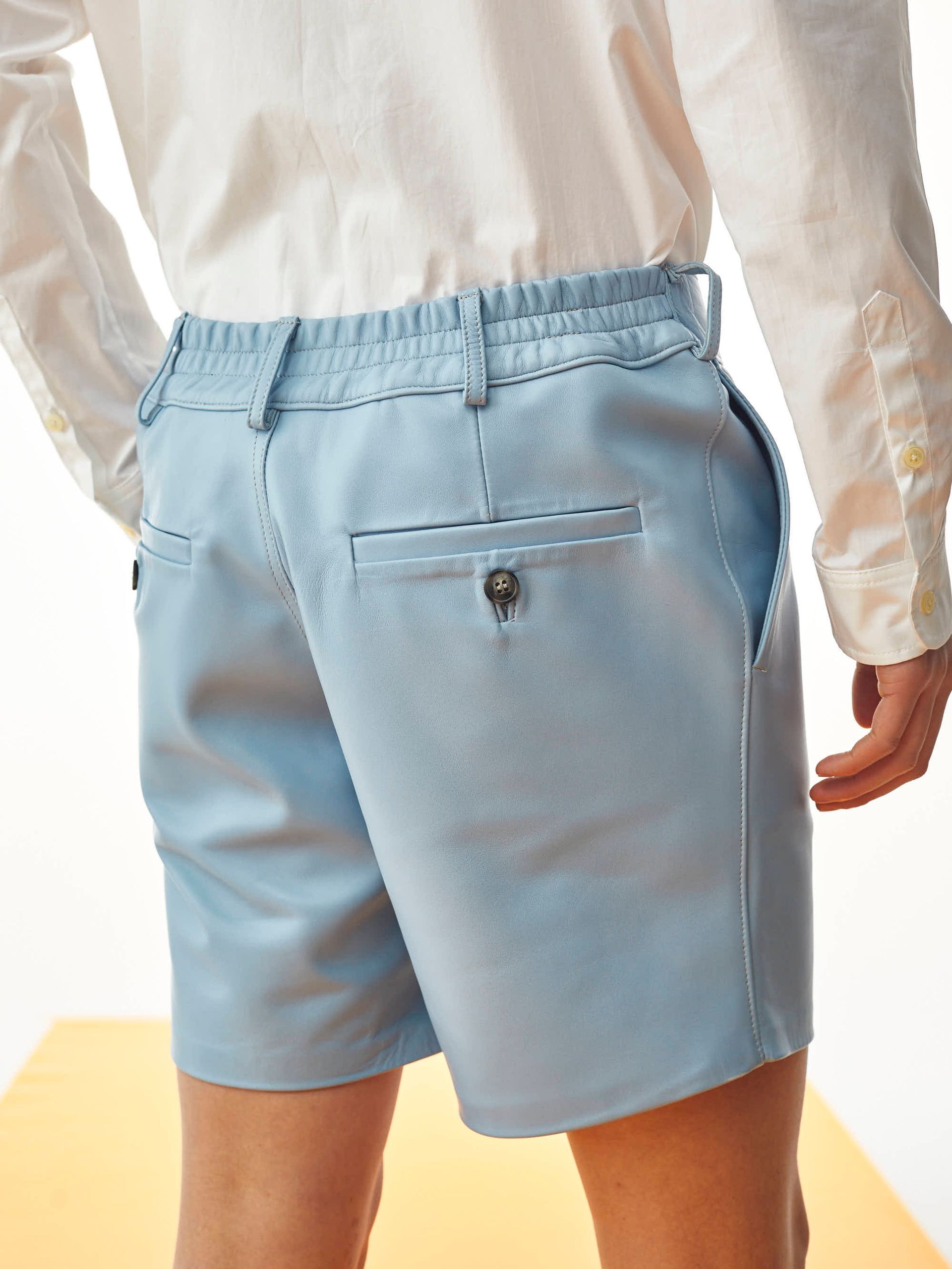 LEATHER BERMUDA