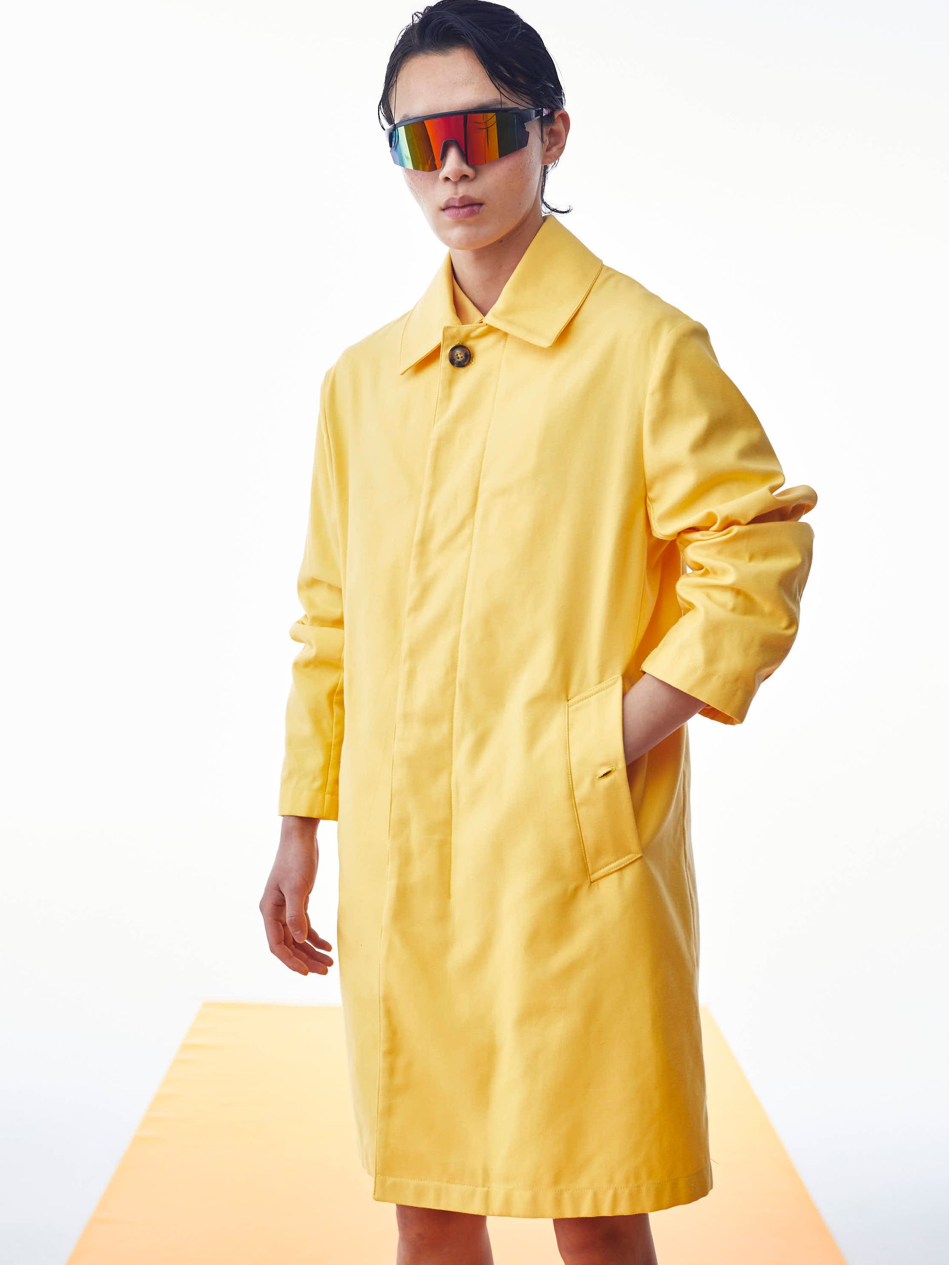 SATIN COTTON TRENCH