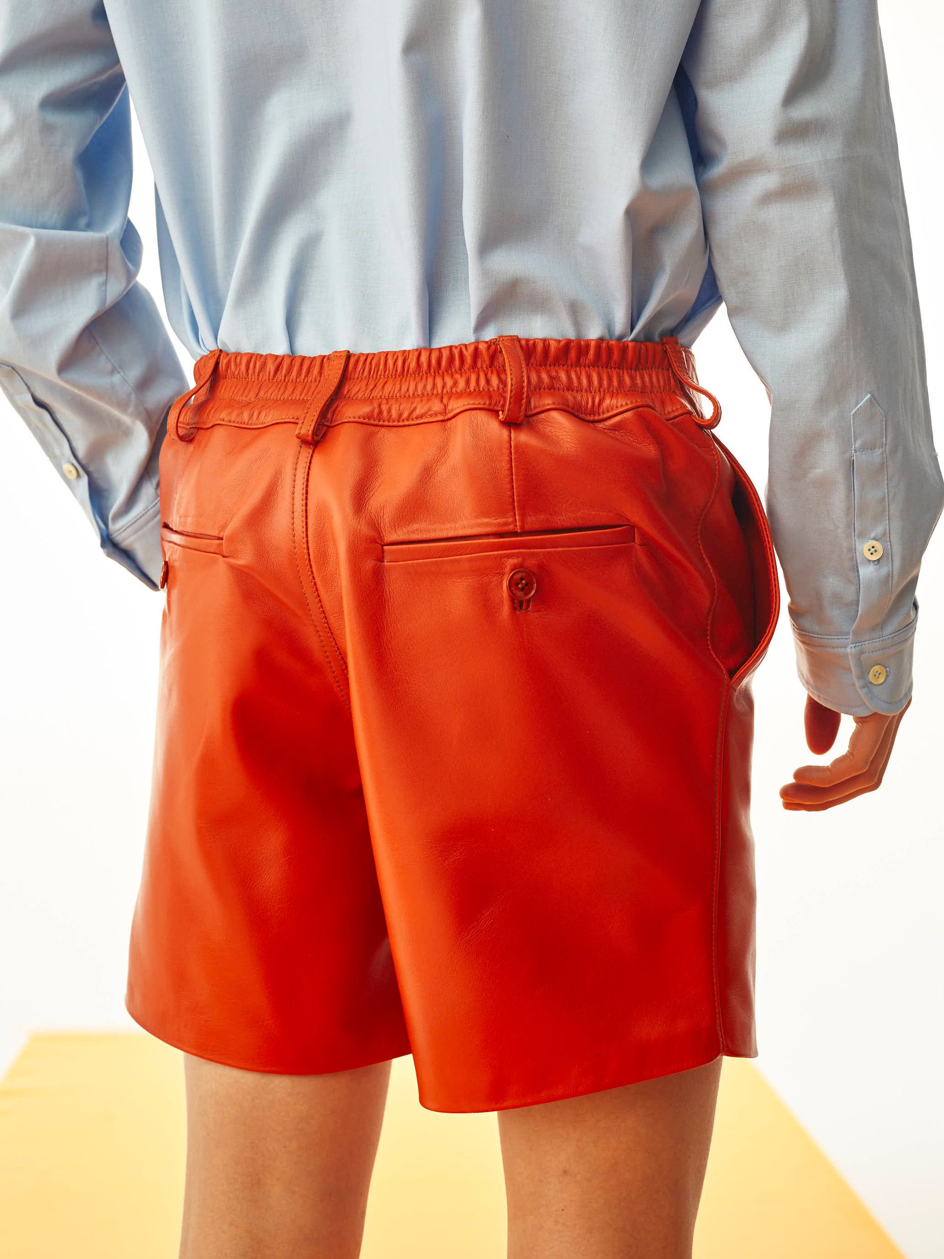 LEATHER BERMUDA