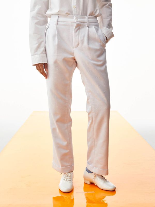 PIQUÉ TROUSERS