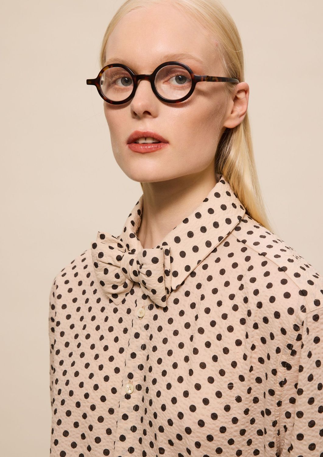 POLKA DOT BLOUSE