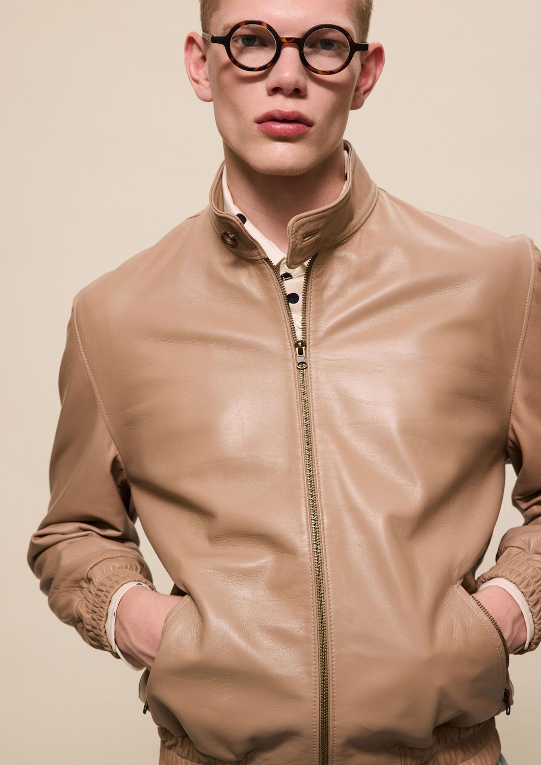 TAN LEATHER JACKET