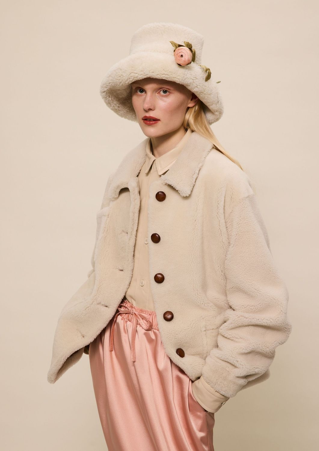 CREAM SHERPA JACKET CREAM SHERPA JACKET