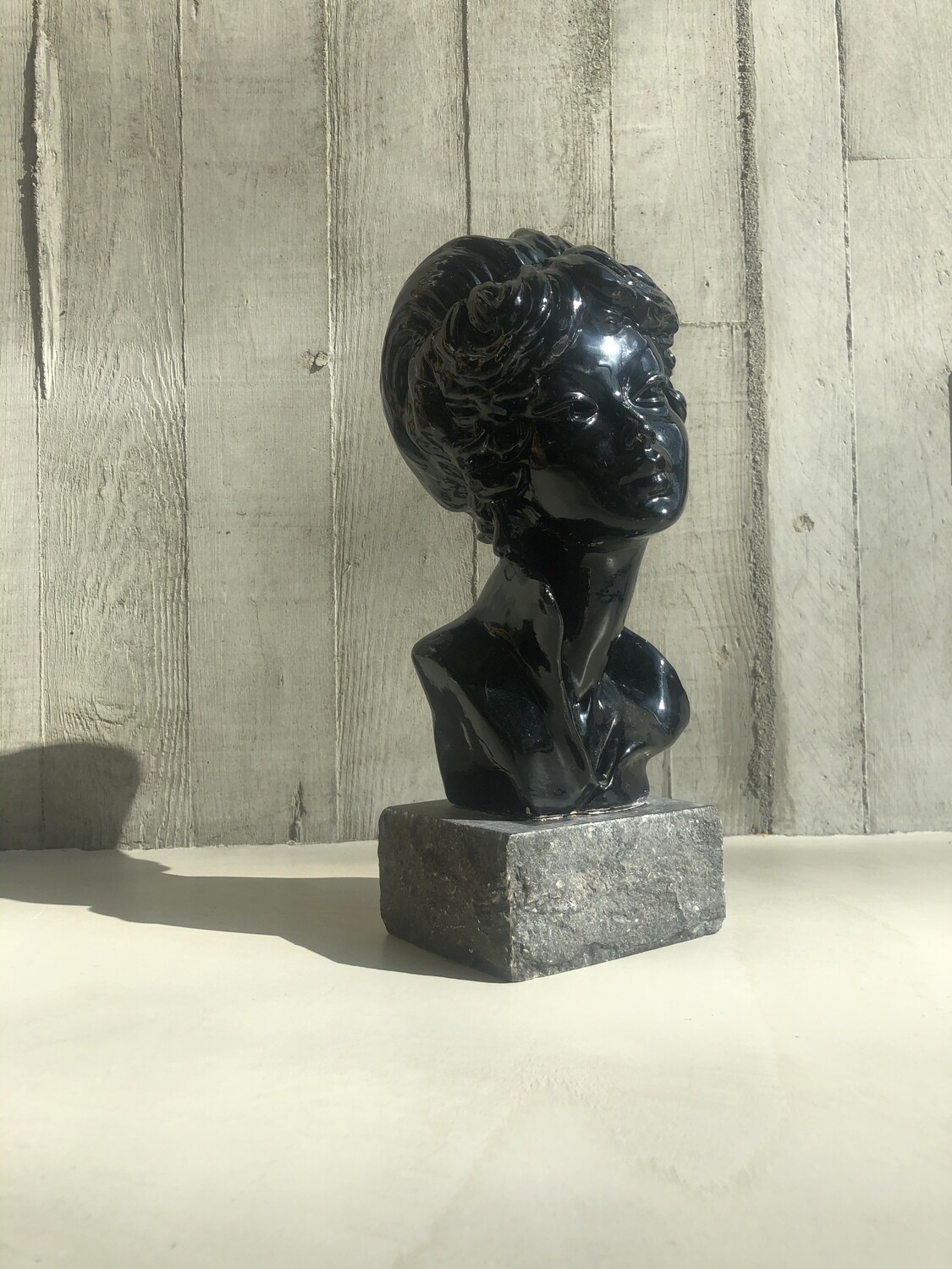 Fifties lacquered buste of a woman