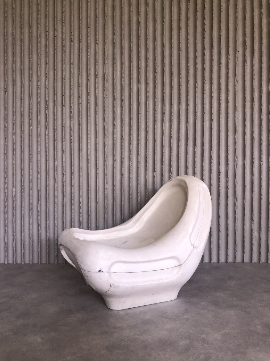 Prototype fiberglass lounge chair