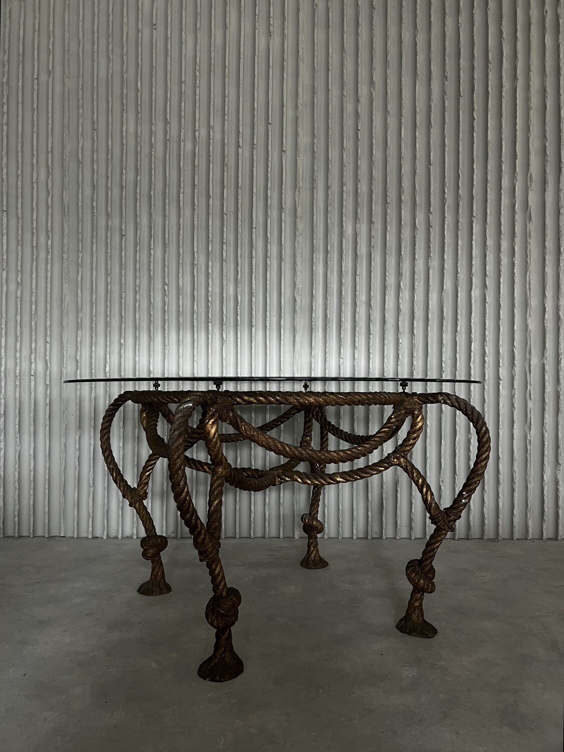 Bronze rope dining table