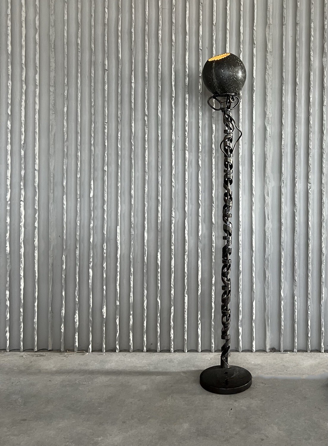 Arts & crafts floorlamp (France)