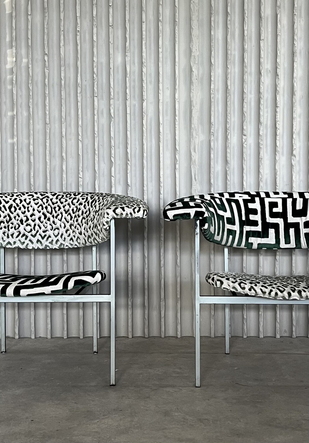 Set of 2 Meander Gamma chairs by Rudolf Wolf