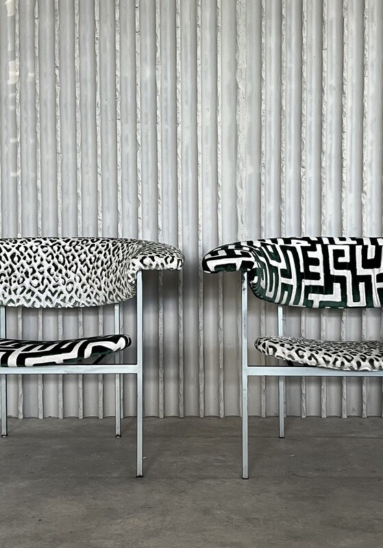 Set of 2 Meander Gamma chairs by Rudolf Wolf