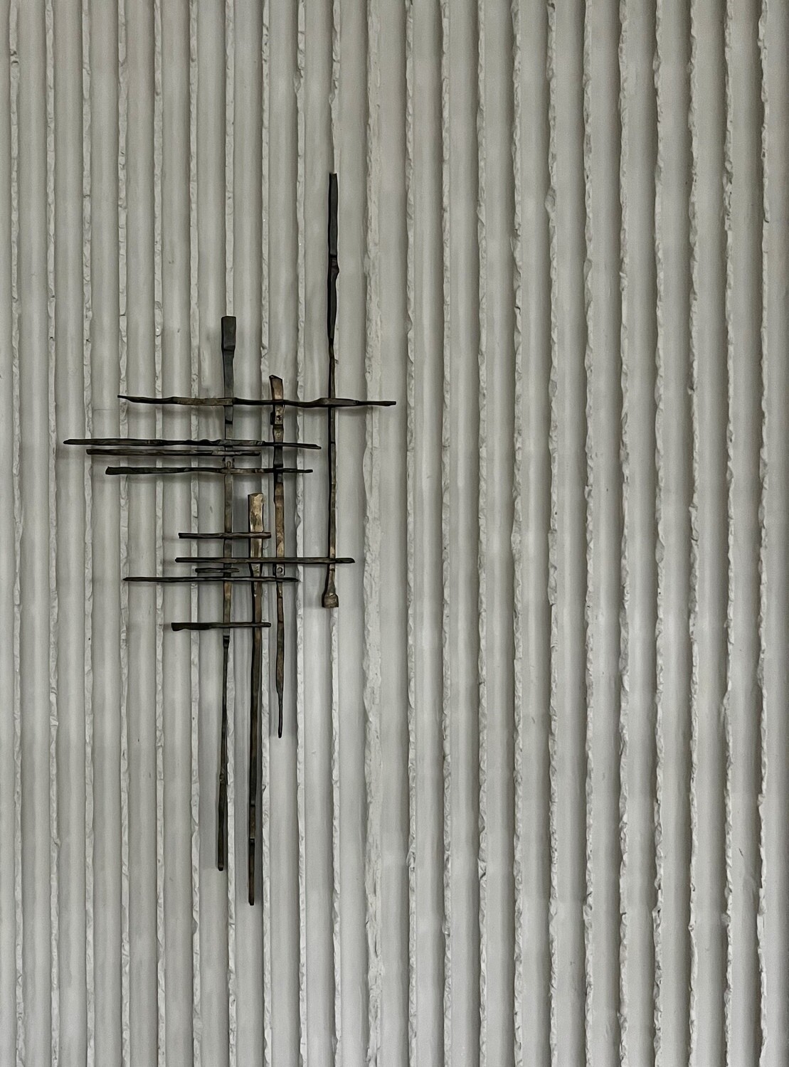 Large elegant brutalist sculpture