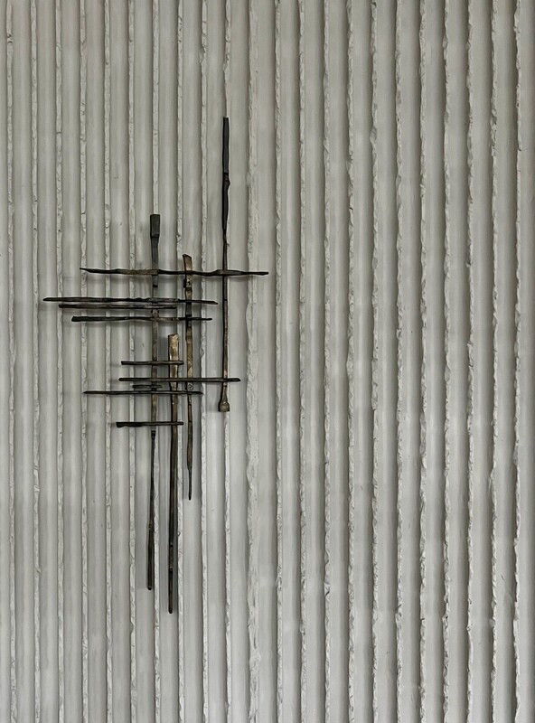 Large elegant brutalist sculpture