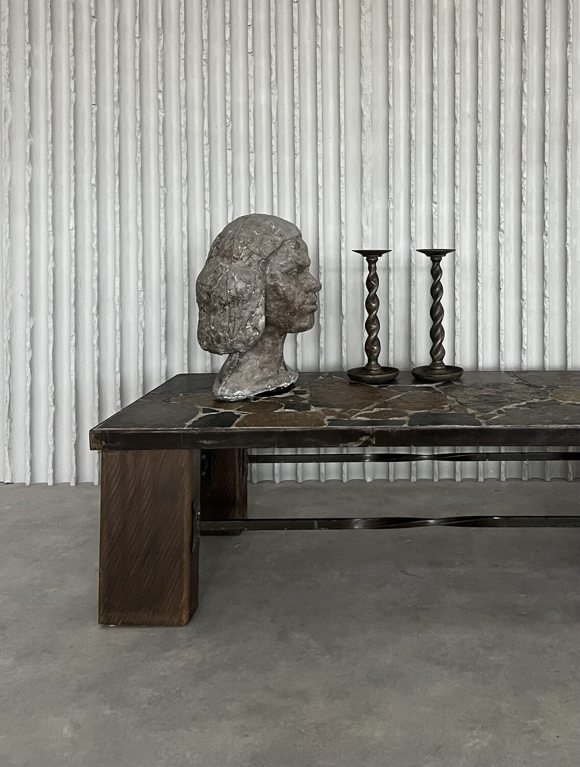 Slate coffee table