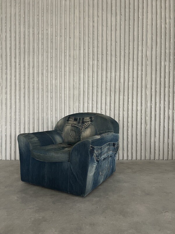 Jeans chair 1980s