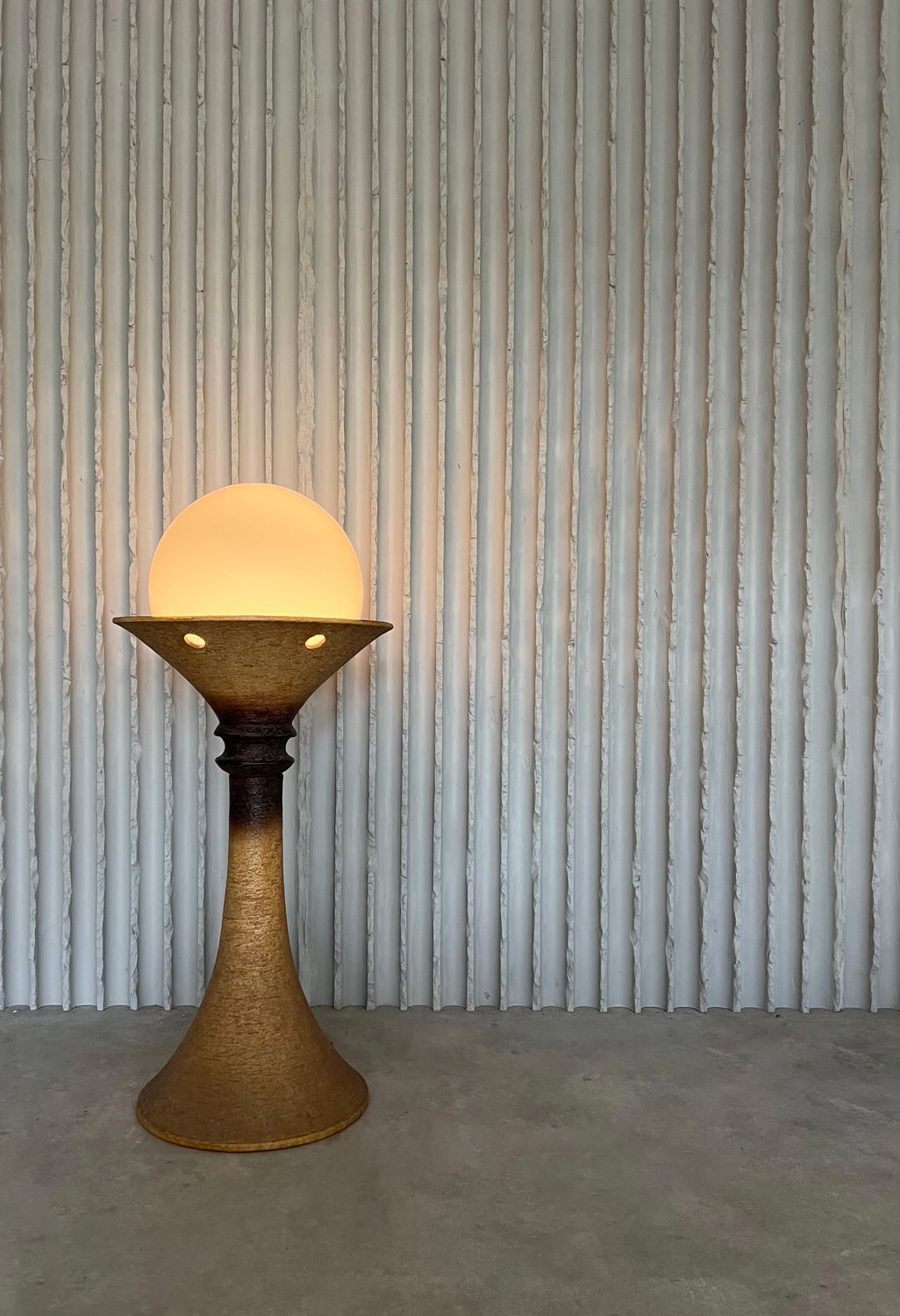 Ceramic floor lamp by Doria Leuchten
