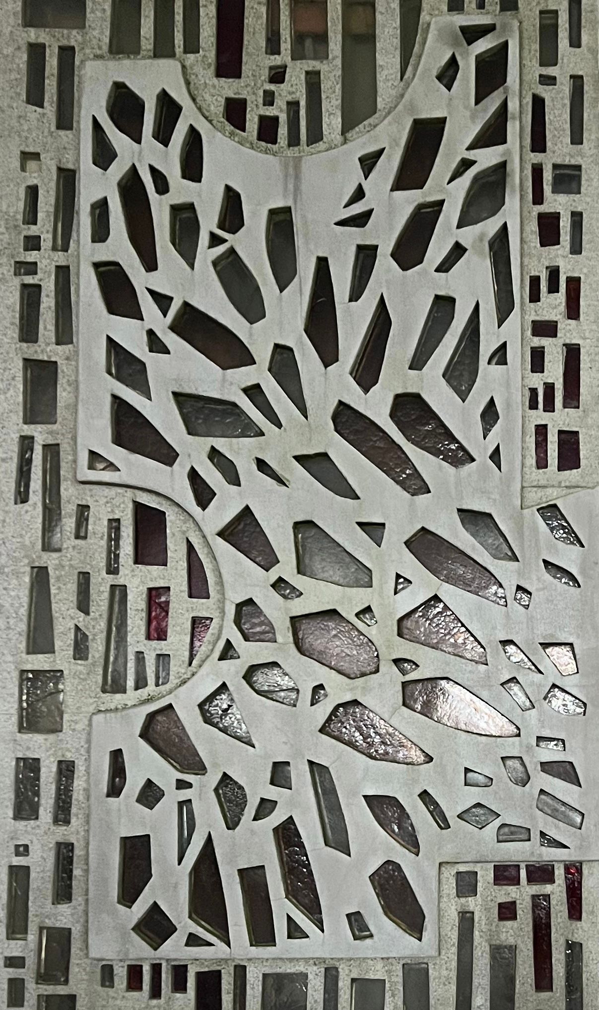 Wall size brutalist artpiece