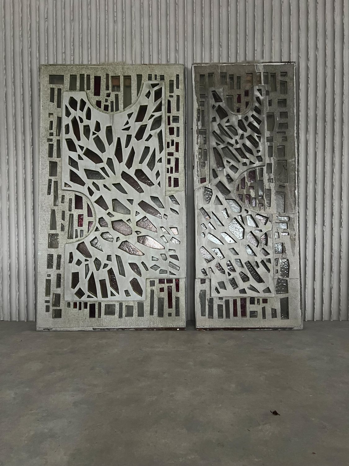 Wall size brutalist artpiece