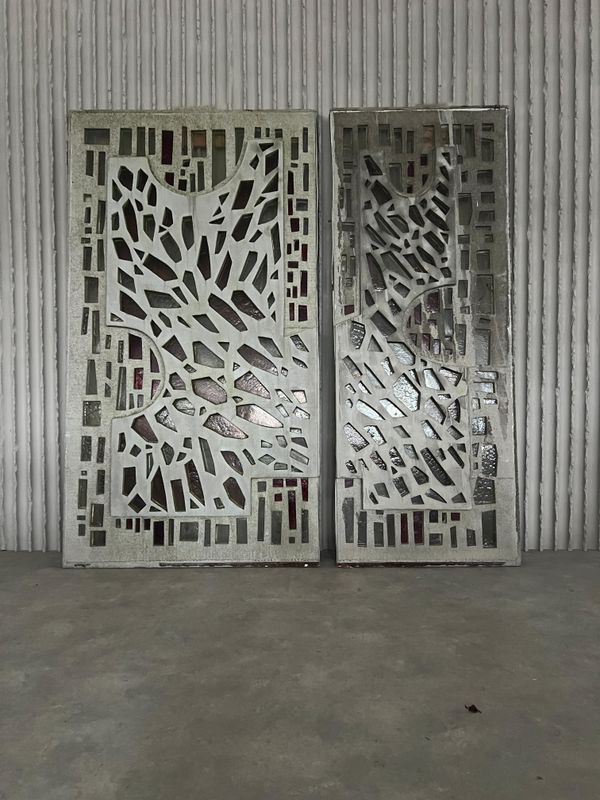 Wall size brutalist artpiece