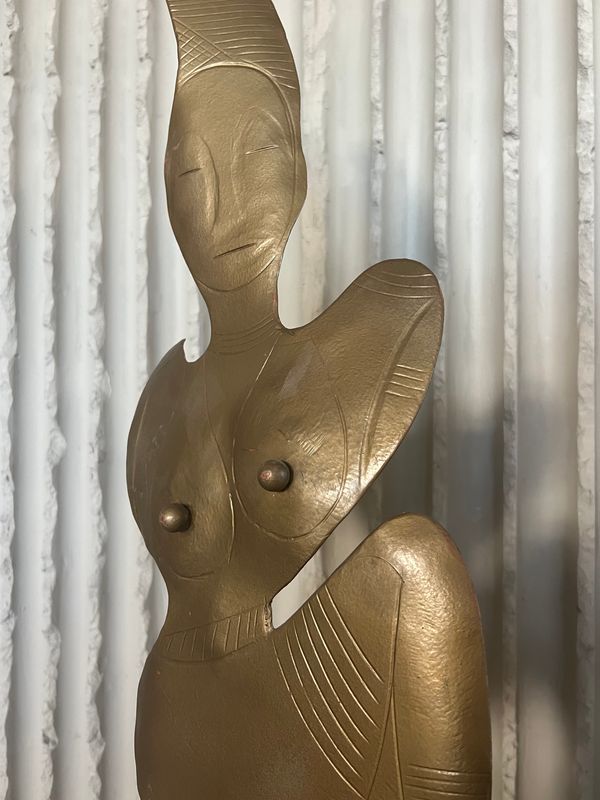 Large metal sculpture made by Italian artist Antonio Misuraca