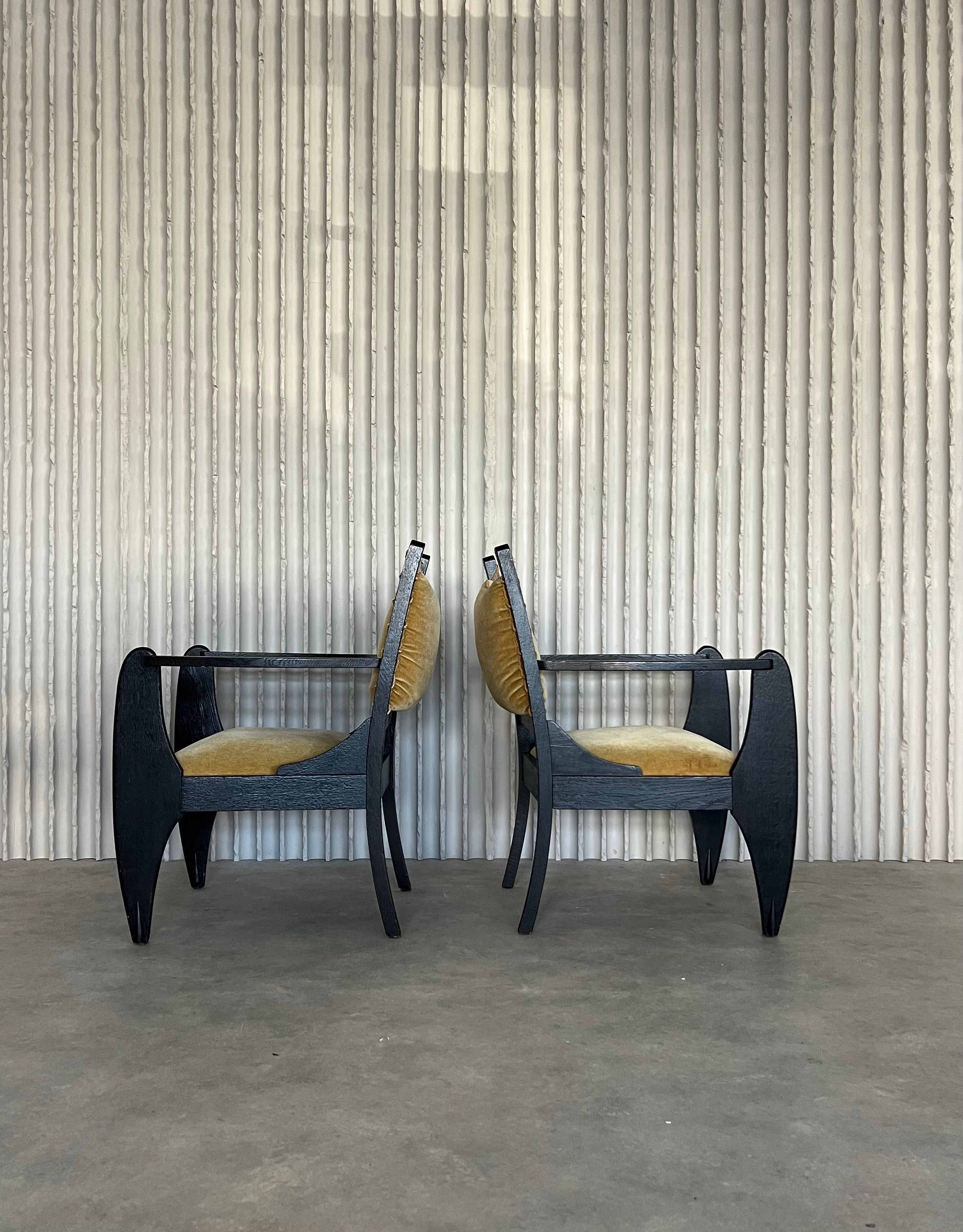 Set of occasional chairs, 1940s