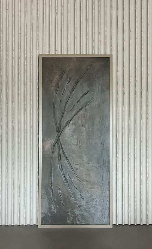 Brutalist Wall Sculpture – XXL Mixed Media Art (193 x 83 cm)