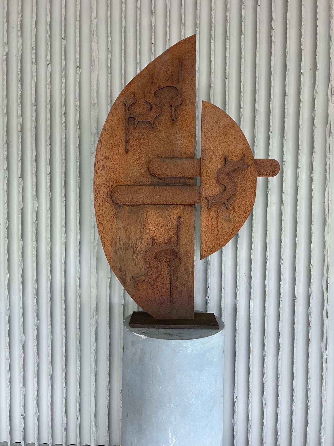 1970s Abstract Steel Sculpture